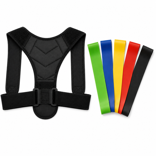 Core Kit — Posture Corrector Brace + Resistance Band Set