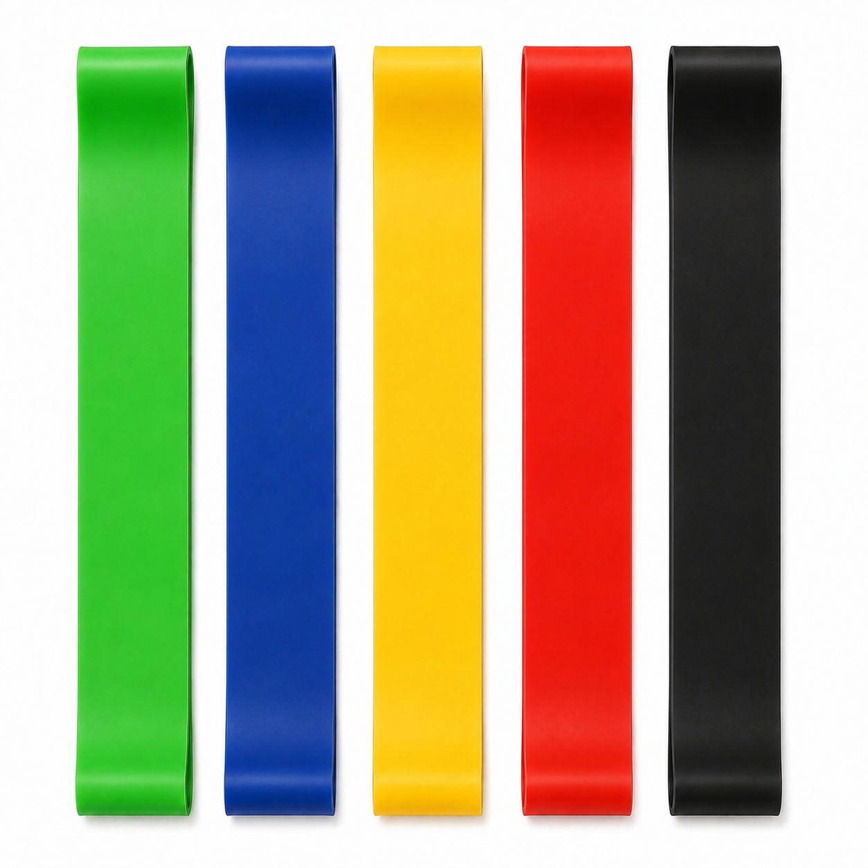 Resistance Band Set for Posture & Shoulders — 5 Tensions